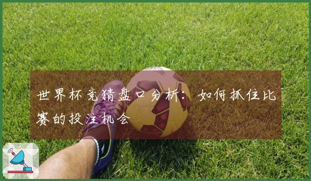 世界杯竞猜盘口分析：如何抓住比赛的投注机会